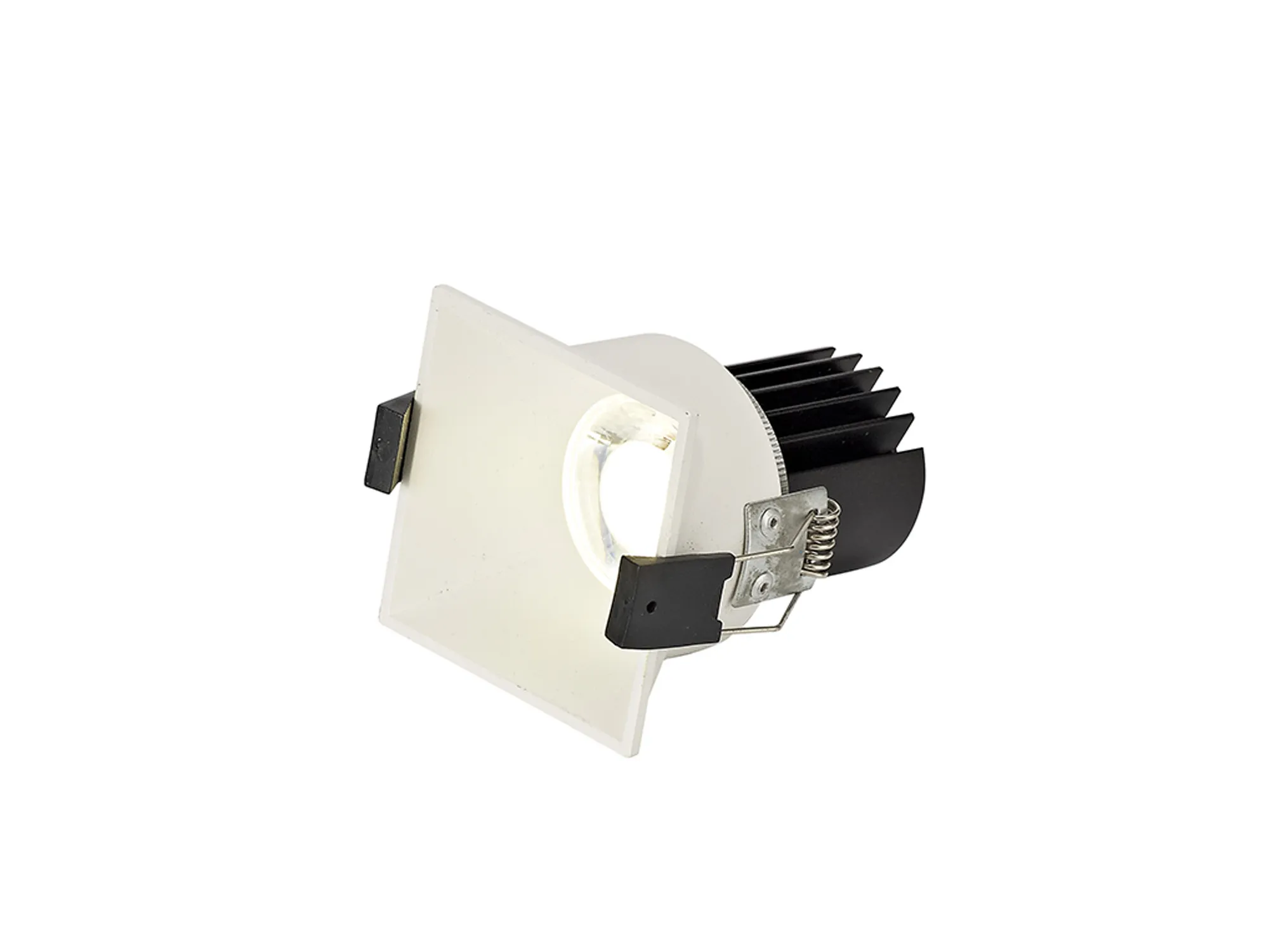 DM201913  Biox 9 Tridonic Powered 9W 2700K 770lm 24° CRI>90 LED Engine White Square Fixed Recessed Spotlight, IP20